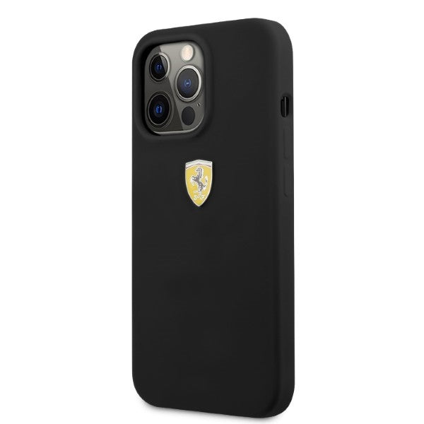 Ferrari FESSIHMP13LBK iPhone 13 Pro / 13 6.1" black/black hardcase Silicone MagSafe