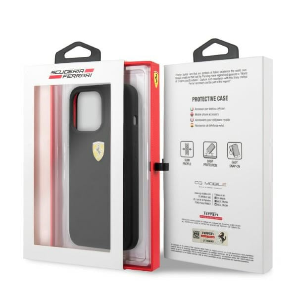 Ferrari FESSIHMP13XBK iPhone 13 Pro Max 6.7" black/black hardcase Silicone MagSafe