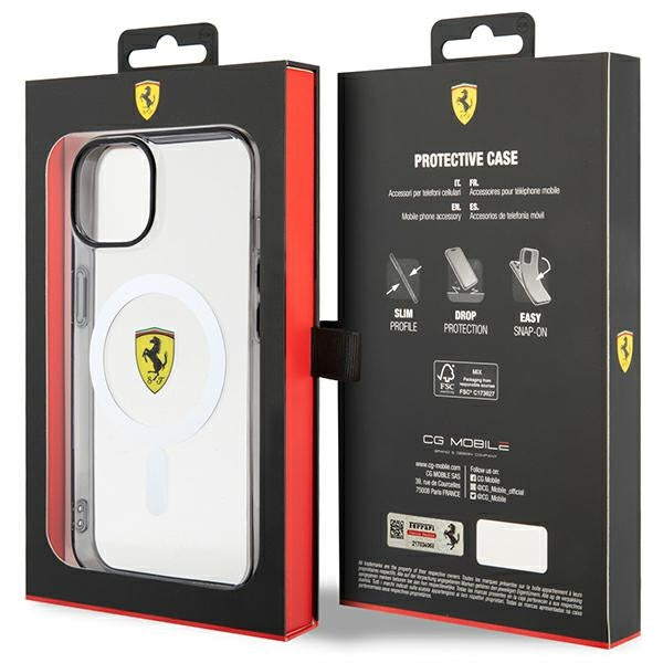 Ferrari FEHMP14MURKT iPhone 14 Plus 6.7" clear/transparent hardcase Outline Magsafe