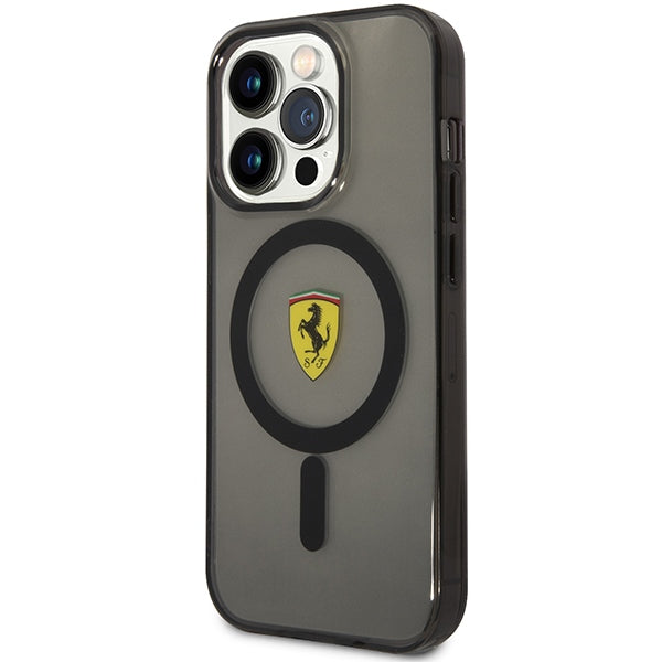 Ferrari FEHMP14XURKK iPhone 14 Pro Max 6.7" black/black hardcase Translucent Magsafe