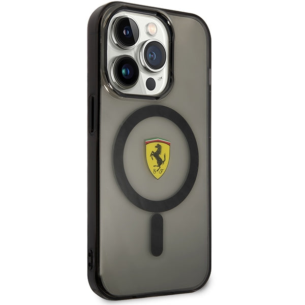 Ferrari FEHMP14XURKK iPhone 14 Pro Max 6.7" black/black hardcase Translucent Magsafe