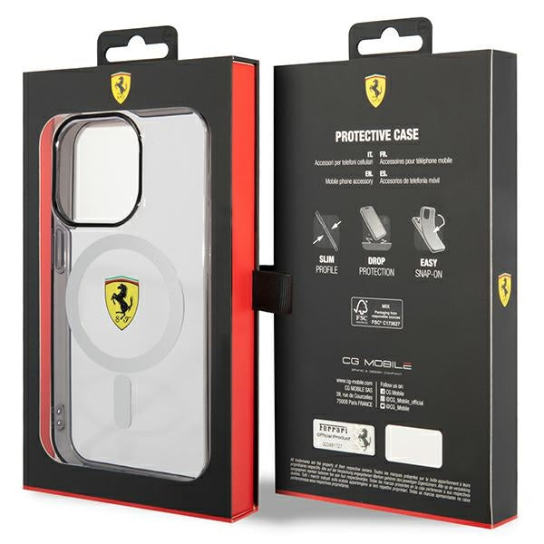 Ferrari FEHMP14XURKT iPhone 14 Pro Max 6.7" clear/transparent hardcase Outline Magsafe