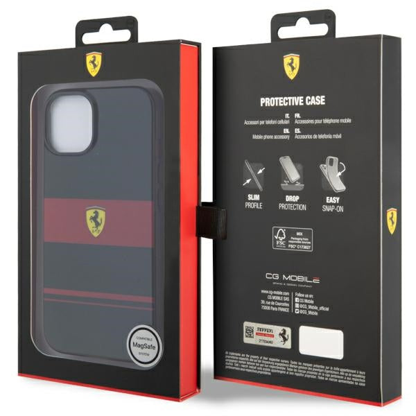 Ferrari FEHMP14SUCOK iPhone 14 6.1" black/black hardcase IMD Combi Magsafe