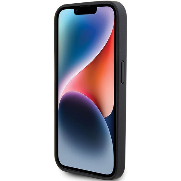 Ferrari Twist Metal Logo case for iPhone 15 Pro - black