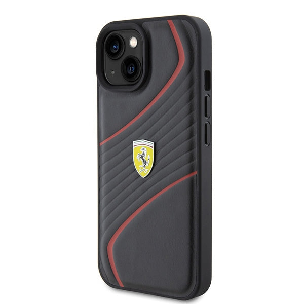 Ferrari FEHCP15SPTWK iPhone 15 6.1" black/black hardcase Twist Metal Logo