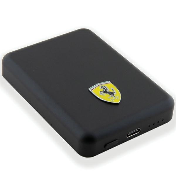 Powerbank Ferrari Metal Logo MagSafe 15W 5000mAh - black