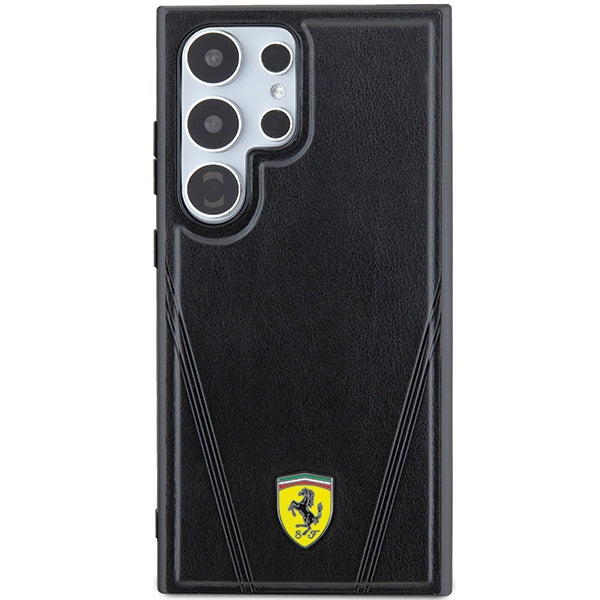 Ferrari Hot Stamp V Lines MagSafe case for Samsung Galaxy S24 Ultra - black