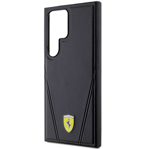 Ferrari Hot Stamp V Lines MagSafe case for Samsung Galaxy S24 Ultra - black