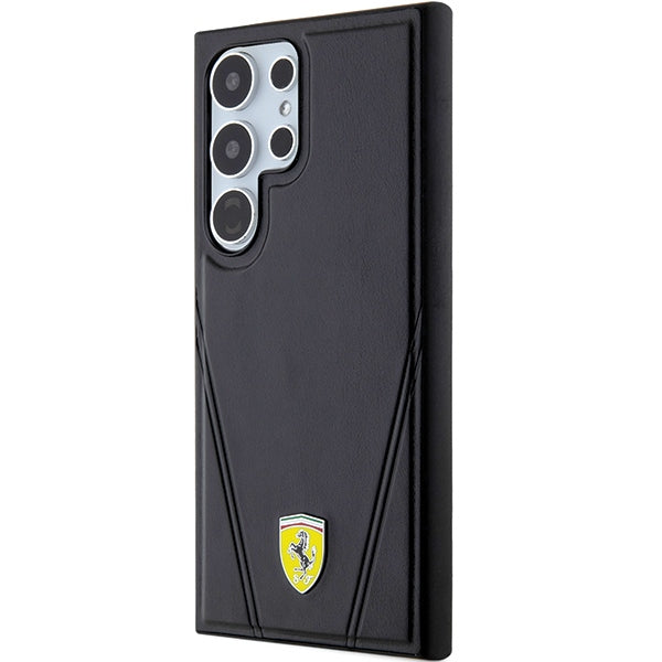 Ferrari Hot Stamp V Lines MagSafe case for Samsung Galaxy S24 Ultra - black