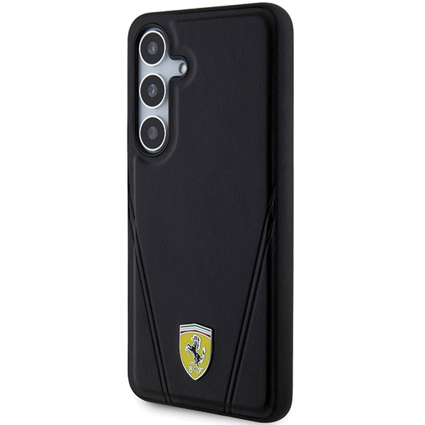 Ferrari Hot Stamp V Lines MagSafe case for Samsung Galaxy S24+ - black