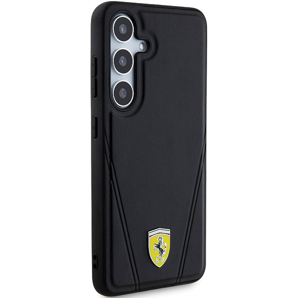 Ferrari Hot Stamp V Lines MagSafe case for Samsung Galaxy S24+ - black