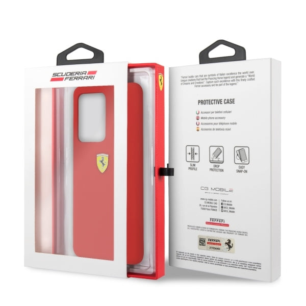 Ferrari Hardcase FESSIHCS69RE S20 Ultra G988 red/red Silicone
