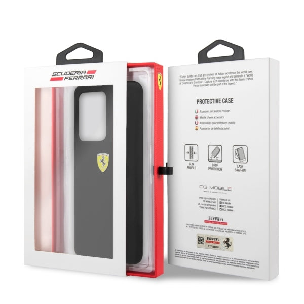 Ferrari Hardcase FESSIHCS69BK S20 Ultra G988 black/black Silicone