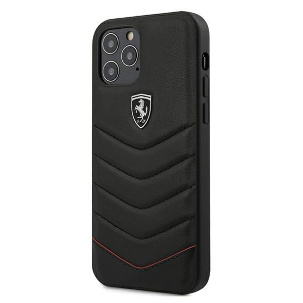 Ferrari FEHQUHCP12LBK iPhone 12 Pro Max 6.7&quot; black/black hardcase Off Track Quilted