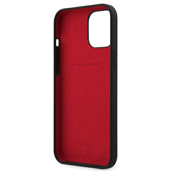 Ferrari FESSIHCP12LBK iPhone 12 Pro Max 6.7" black/black hardcase On Track Silicone