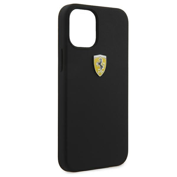 Ferrari FESSIHCP12SBK iPhone 12 mini 5.4" black/black hardcase On Track Silicone
