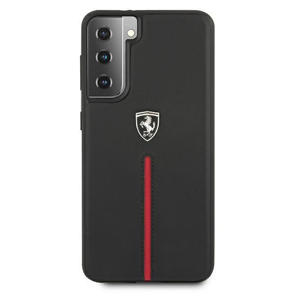 Ferrari FEOSIHCS21SBK S21 G991 black/black hardcase Off Track Leather Nylon Stripe