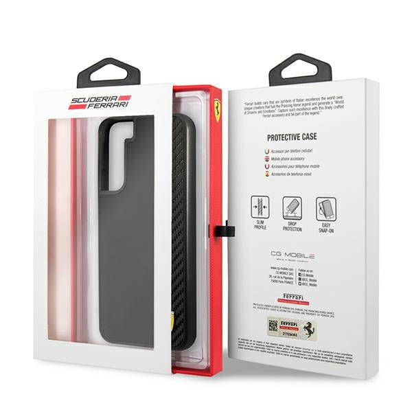 Ferrari FESAXHCS22MBK S22+ S906 black/black hardcase On Track Carbon Stripe