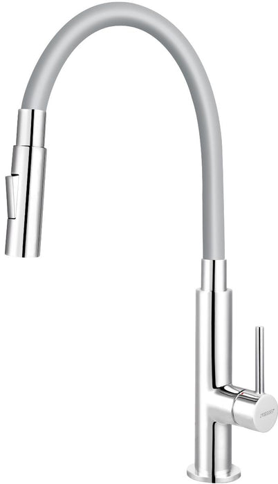 STANDING MIXER FLEXIBLE SPOUT GRAY FERRO