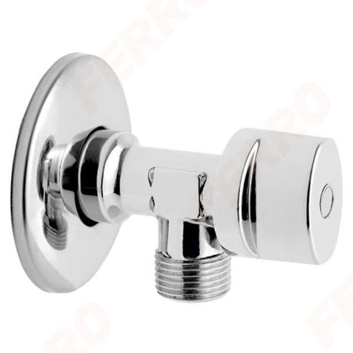 FAUCET SPHERICAL 1/2X1/2 ANGLE FERRO
