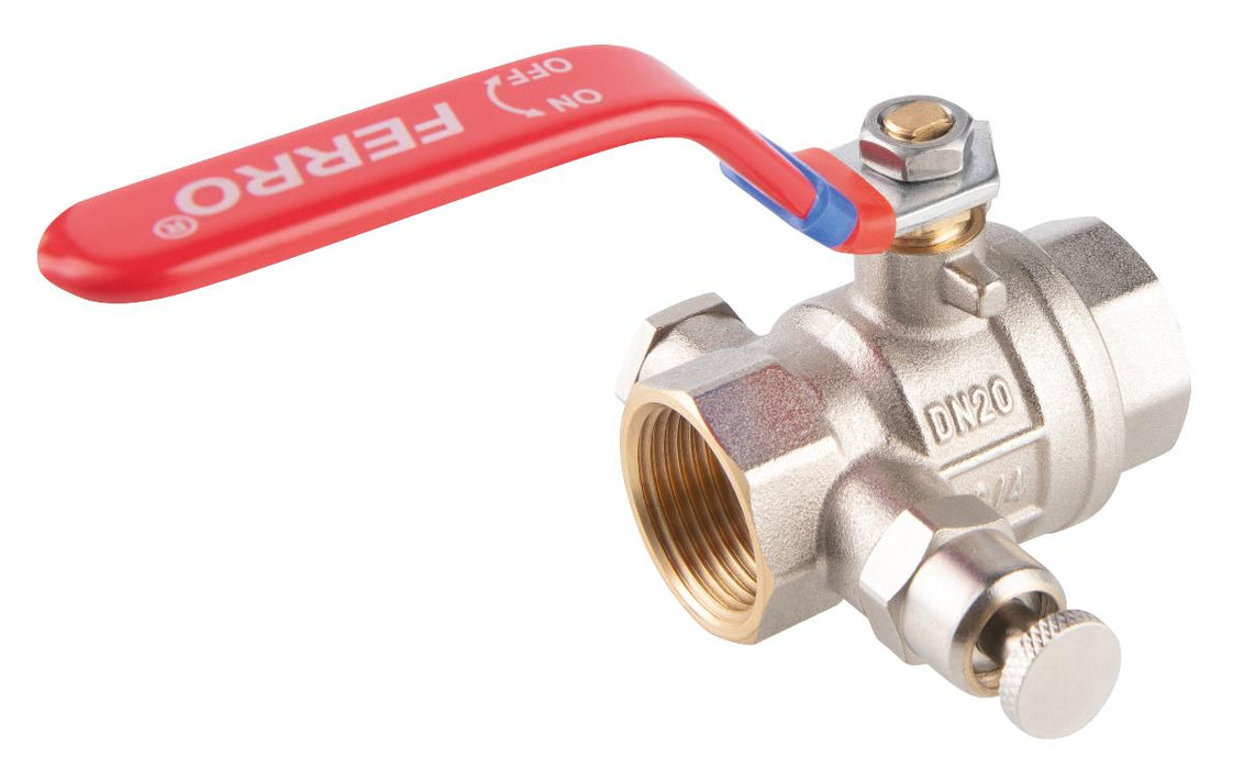 SPHERICAL FAUCET WITH DRAIN FERRO 3/4'' F
