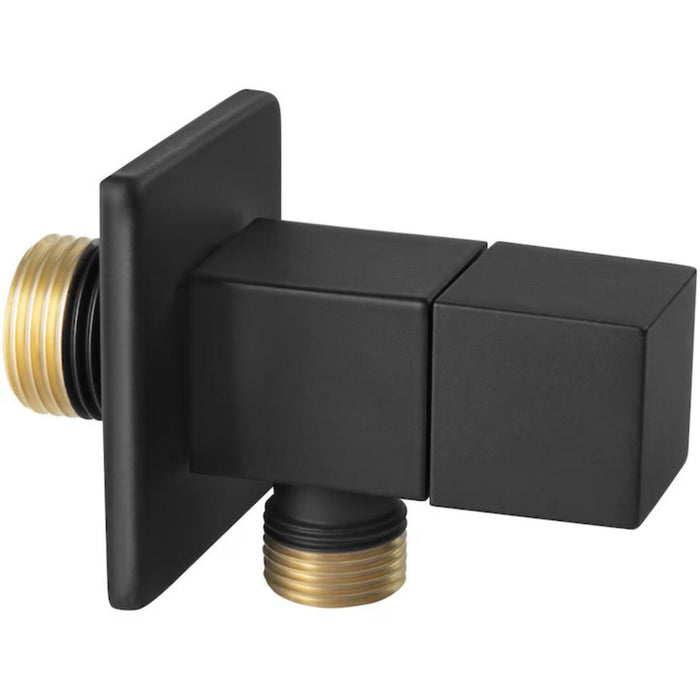 CORNER TAP CERAMIC HEAD 1/2X3/8 H MATT