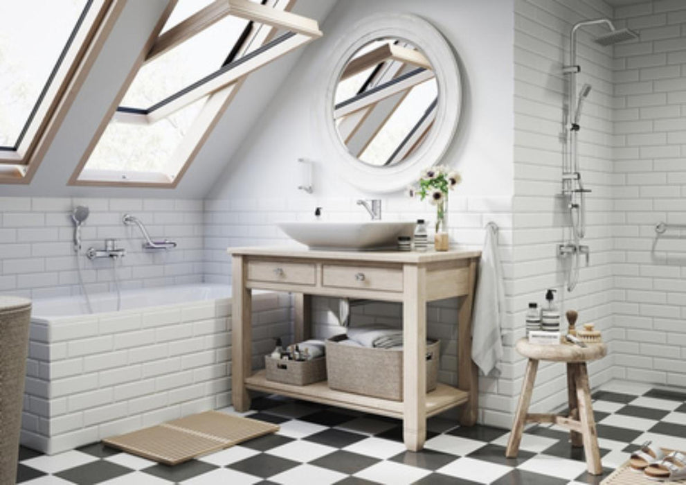 SHOWER SYSTEM WITHOUT MIXER SQUERTO LUX HR