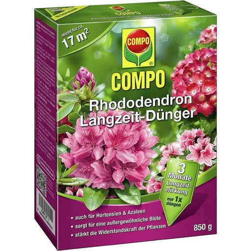 FERTILIZER FOR RHODODENDRONS WITH LONG-TERM ACTION 0.85KG COMPO. - Торове<<<Торове почви и тревни
