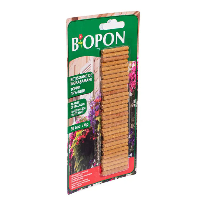 FERTILIZER ON STICKS FOR BALCONY 30PCS BIOPON - Торове<<<Торове почви и тревни смески<<<Градина<<<Praktiker