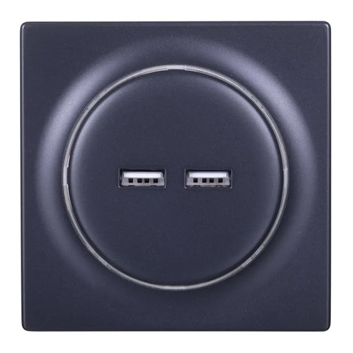 Fibaro FGWU-021-8 socket-outlet 2x USB Black - ActuatorsIND-URW<<<Smart houseIND<<<ActionPL