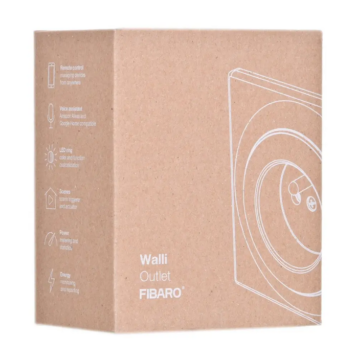 Fibaro Walli socket-outlet Type E White - ActuatorsIND-URW<<<Smart houseIND<<<ActionPL