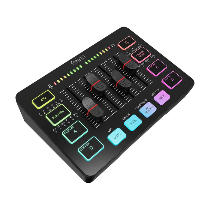 Fifine SC3 audio mixer (black)