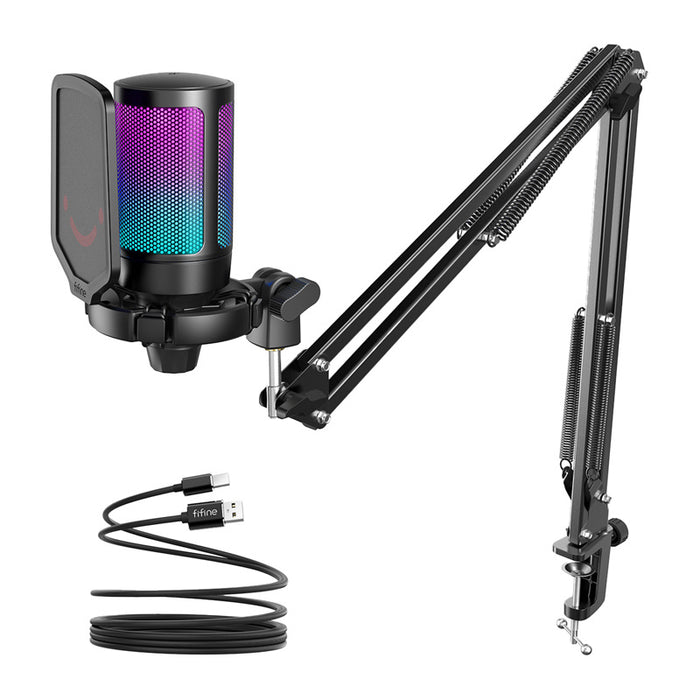 Fifine A6T tripod gaming microphone (black)