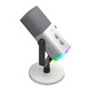 Fifine AM8W dynamic microphone with stand (white)