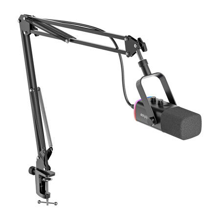 Fifine AM8T gaming microphone with boom arm (black)