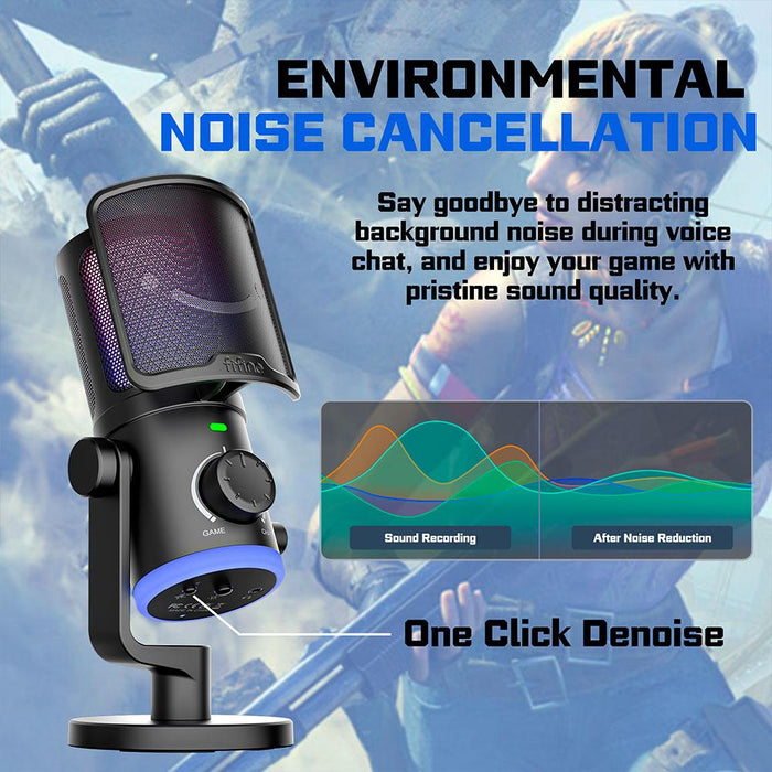 Desktop microphone FIFINE AM6 RGB - Black