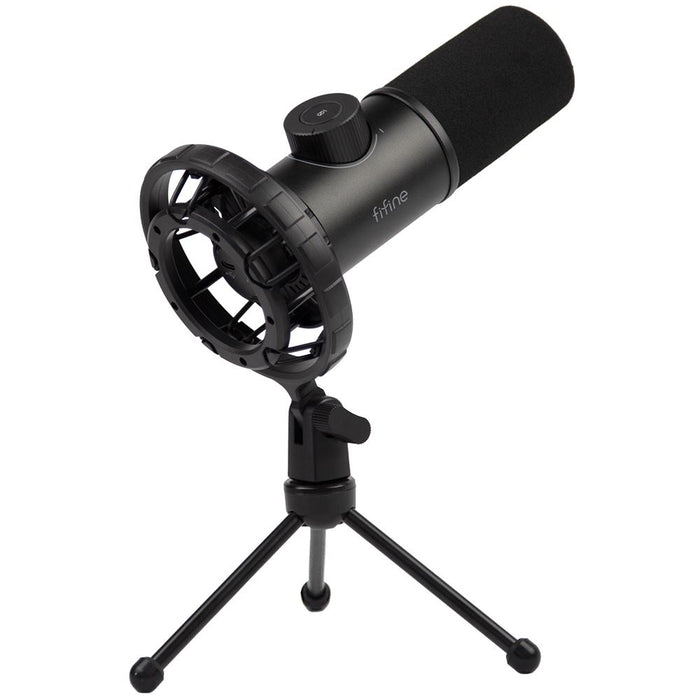 Desktop microphone FIFINE K658 Dynamic RGB - Black