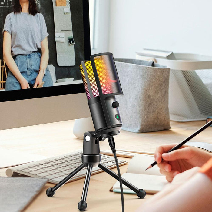 Desktop microphone FIFINE K669 PRO2 RGB - Black