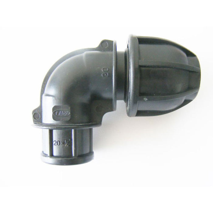 PE ELBOW FEMALE 25X1/2 FILBOPLAST