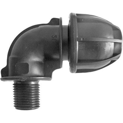 PE ELBOW QUICK CONNECTION F20 X 3/4M FILBOPLAST