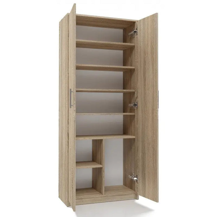 Filing cabinet OLIV 2D 74x35x180 cm sonoma - Wooden shelvesRGA-DRE<<<ShelvesRGA<<<ActionPL
