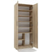 Filing cabinet OLIV 2D 74x35x180 cm sonoma - Wooden shelvesRGA-DRE<<<ShelvesRGA<<<ActionPL