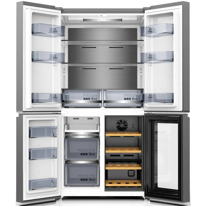 Side-by-Side refrigerator Finlux FFD605WIX, 605 l, E, No Frost, Stainless steel
