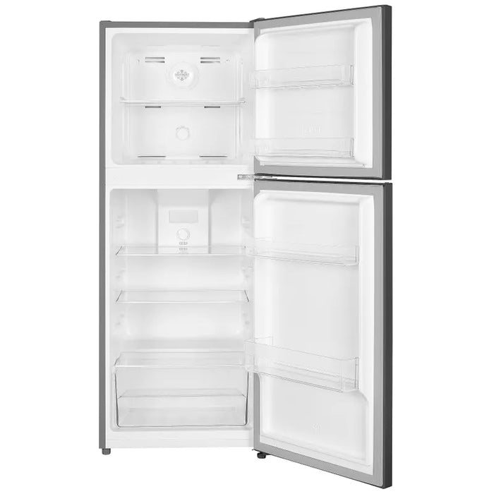 Top-mounted refrigerator Finlux FFN199NEIX, 197 l, E, No Frost, Stainless steel