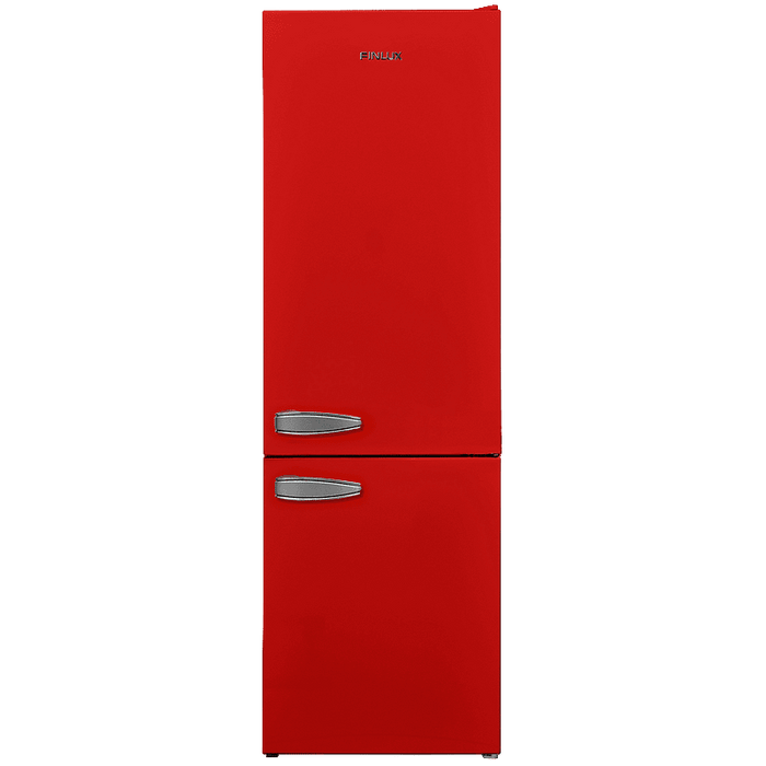 Refrigerator with freezer Finlux FXCA 31310 REE RETRO, 268 l, E, Static, Red