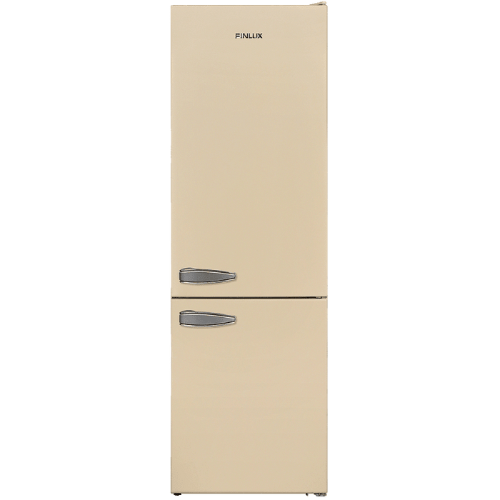 Refrigerator with freezer Finlux FXCA 31320 BEE RETRO, 268 l, E, Beige, Static