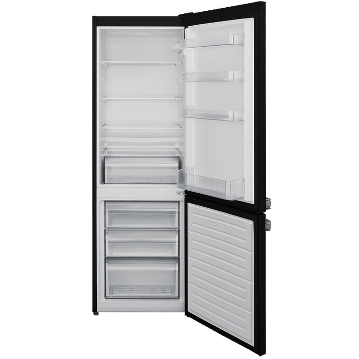 Refrigerator with freezer Finlux FXCA 31330 BLE RETRO, 268 l, E, Static, Black