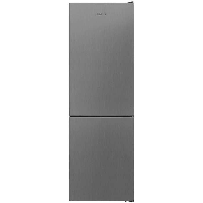 Refrigerator with freezer Finlux FXCA 3740CE IX, 341 l, E, Stainless steel, Static