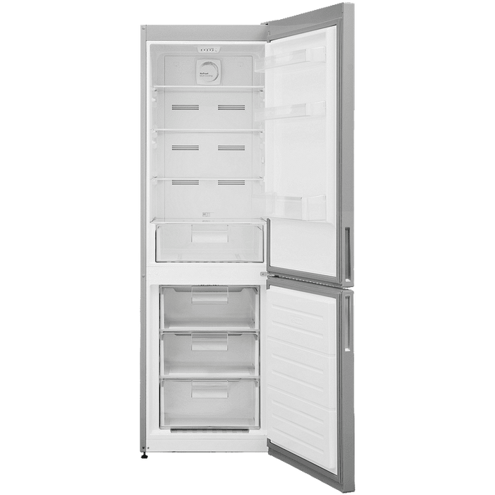Refrigerator with freezer Finlux FXCA 37950 NFIXЕ, 295 l, E, No Frost, Yes, Inox