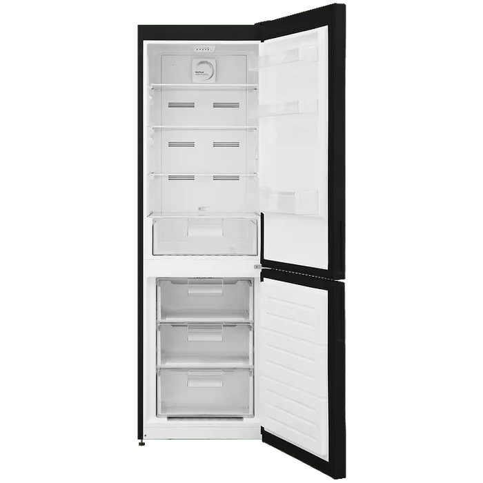 Refrigerator with freezer Finlux FXCA 37970 NFBKE, 295 l, E, No Frost, Black